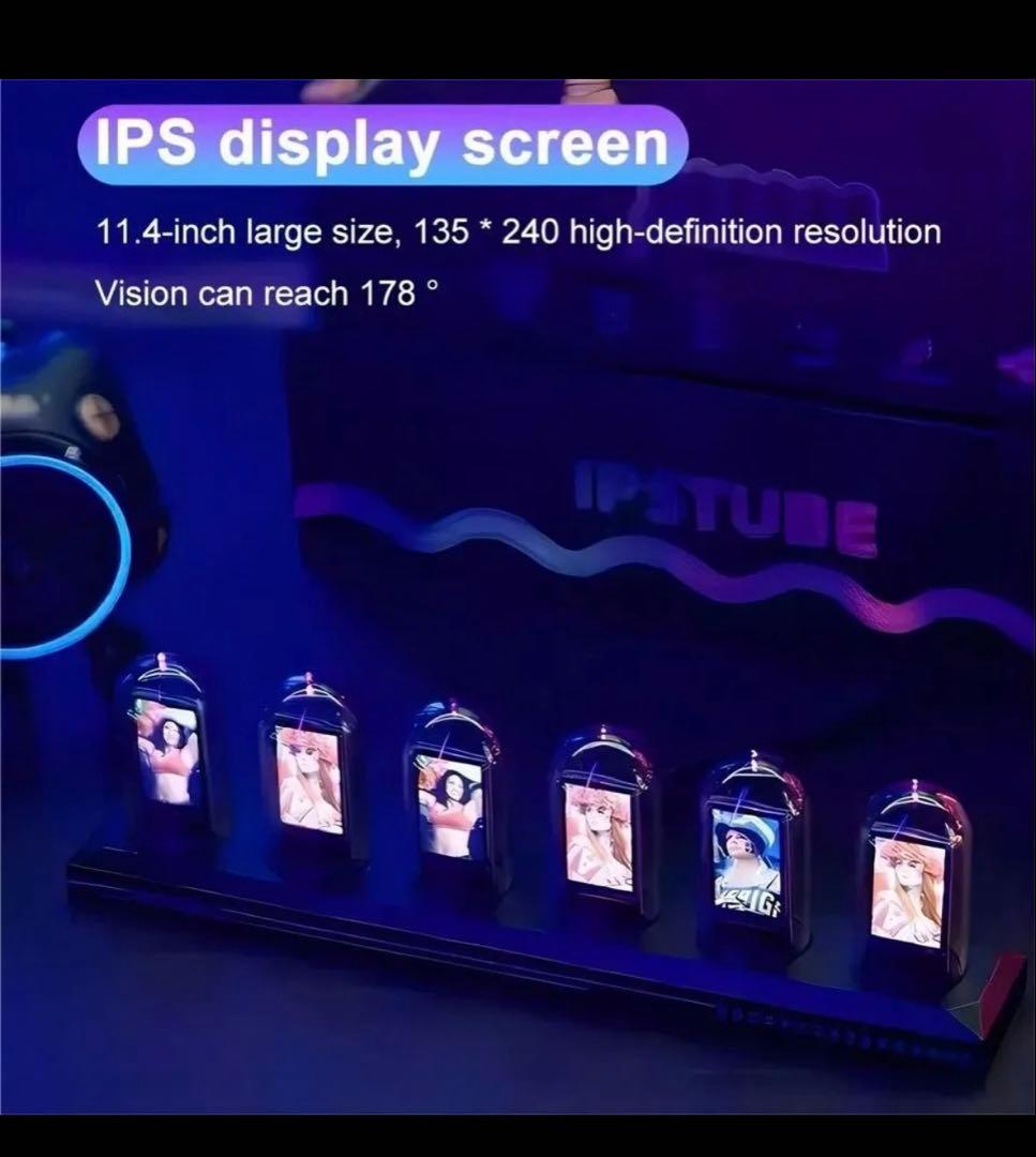 ニキシー 管 時計　IPSTUBE H401 本体傷一切なし　お値下げ中