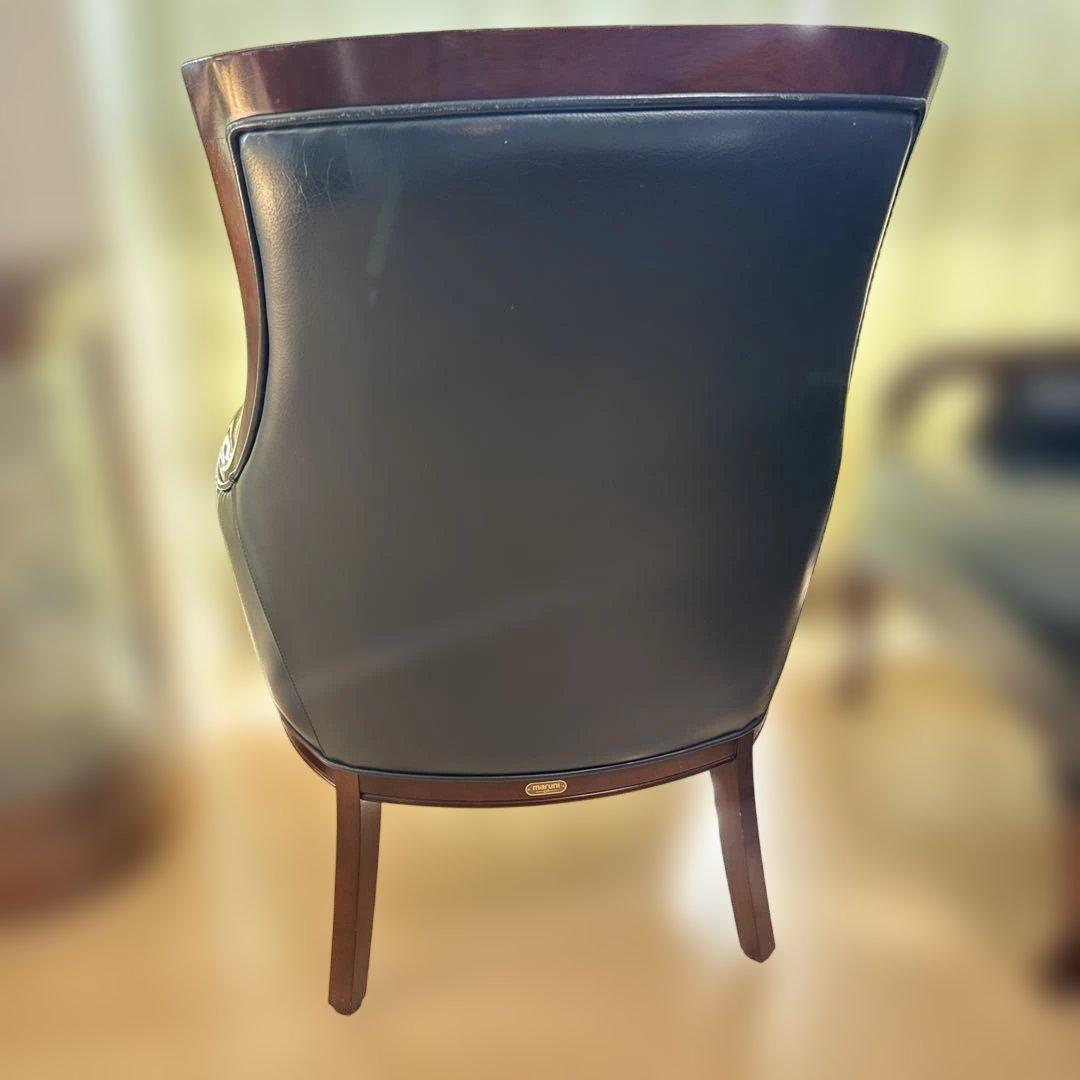 マルニ　ケントコートシリーズ　1脚　レザー1人掛けソファ②