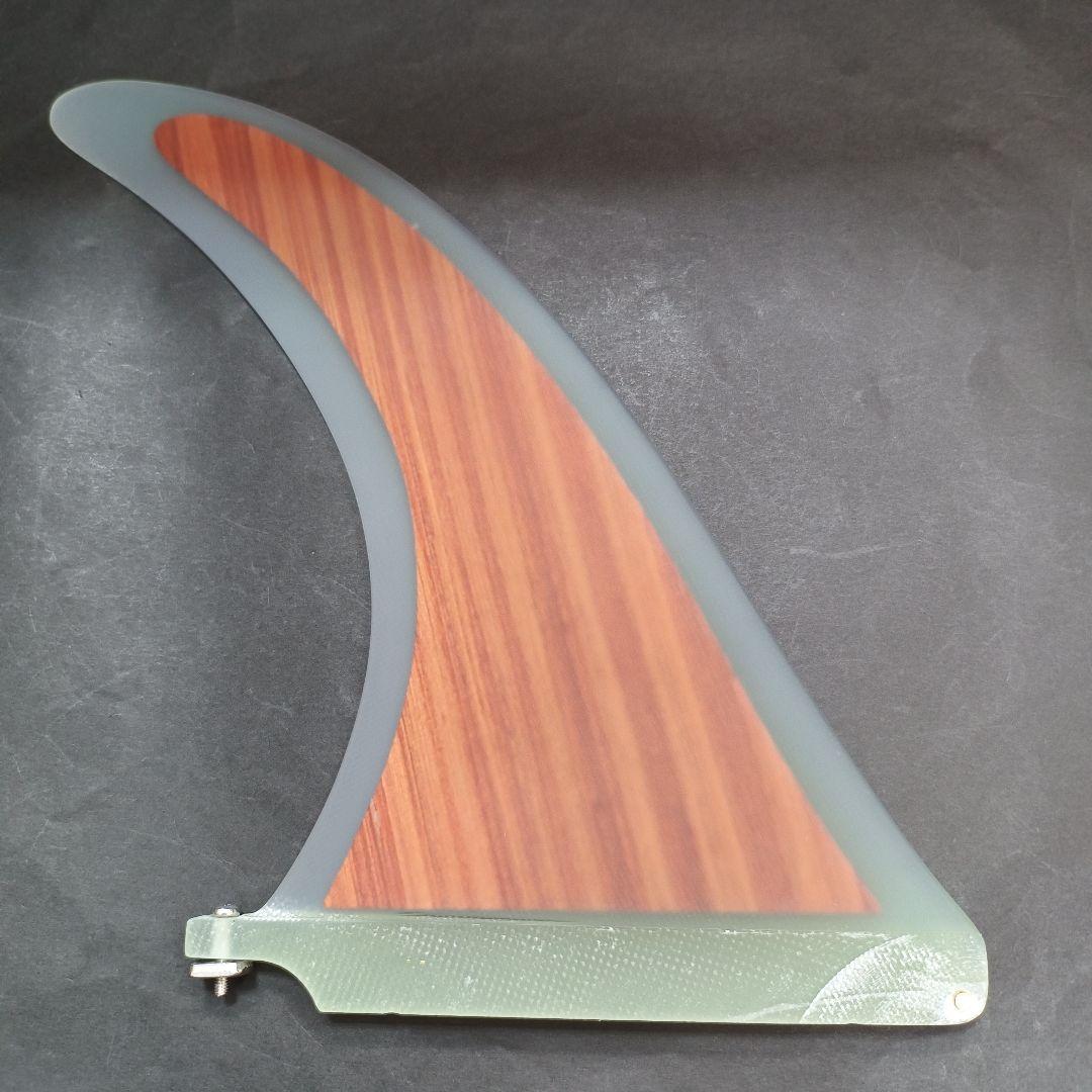 １０インチ　ロングボード　ウッドコア　センターフィン ノーズライダーフィン