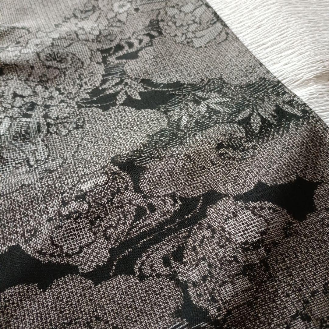 今月8日迄お値下げ中！逸品希少割り込み式本場大島紬正絹小紋袷