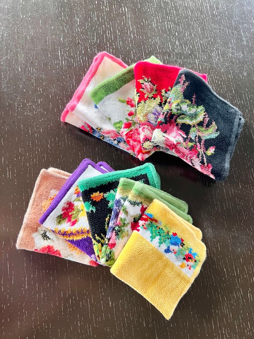 新品未使用　FEILER タオルハンカチ8枚 E:J-Support計9枚セット