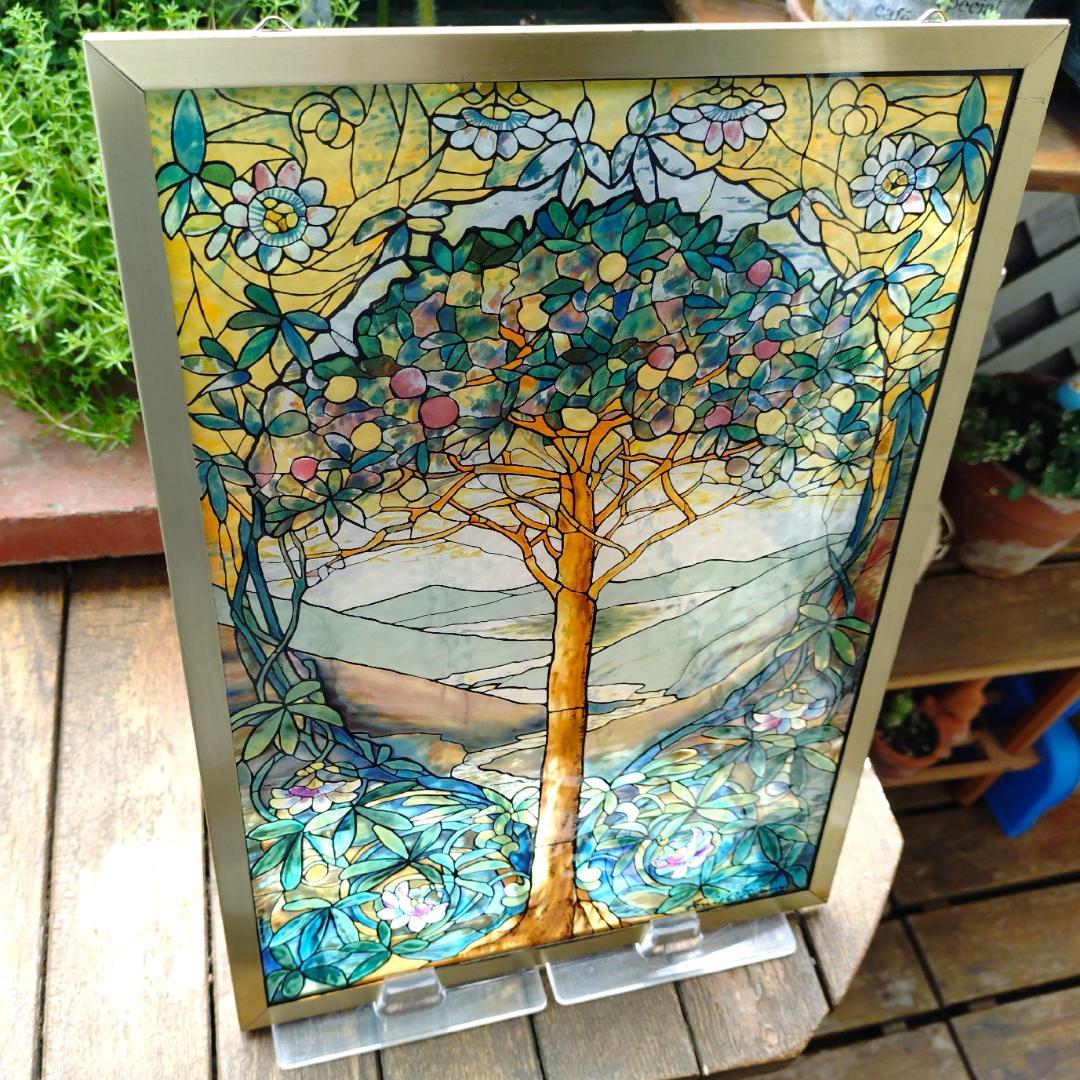 ルイスCティファニー ステンドグラスTree of Lifeグラスマスターズ社