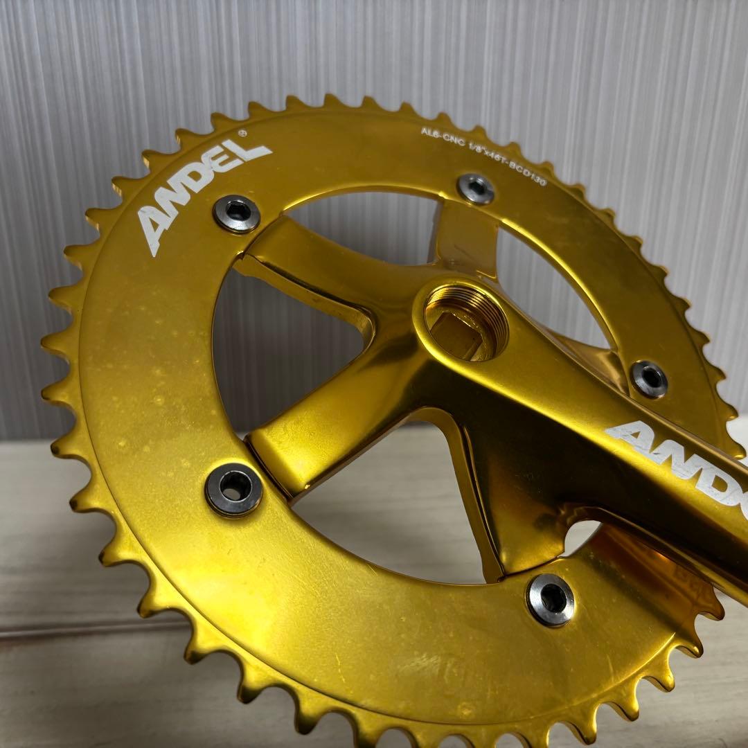 【希少モデル】ANDEL RSC1 クランクセット ゴールド 46T 170mm