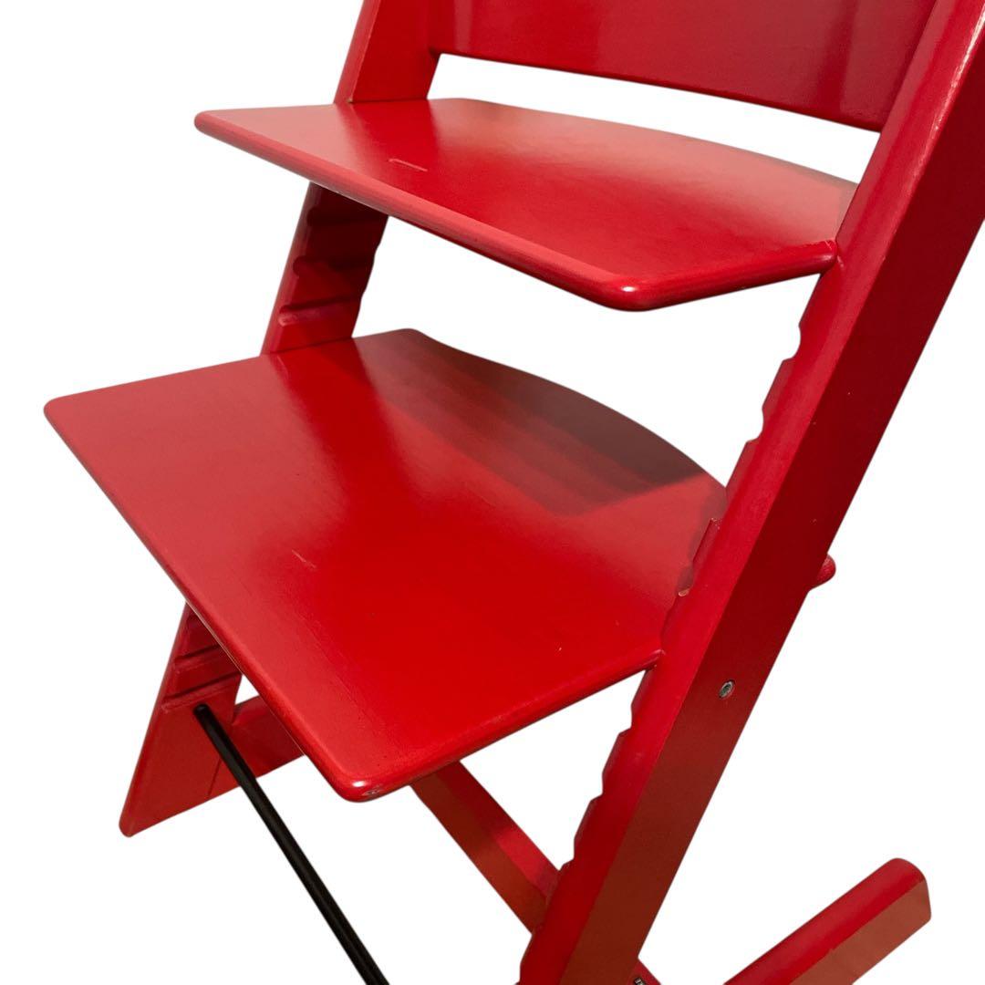 ストッケ　トリップトラップ　レッド　シリアル3 stokke ベビーチェア