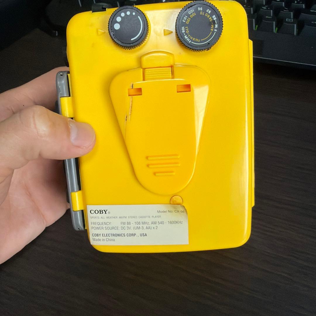 【希少レア】COBY CX-56 カセットプレーヤー AM/FMラジオチューナー