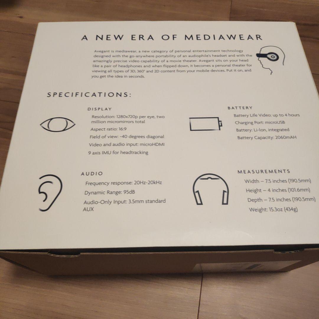 Avegant Glyph AG101 アバガント・グリフ マウントディスプレイ