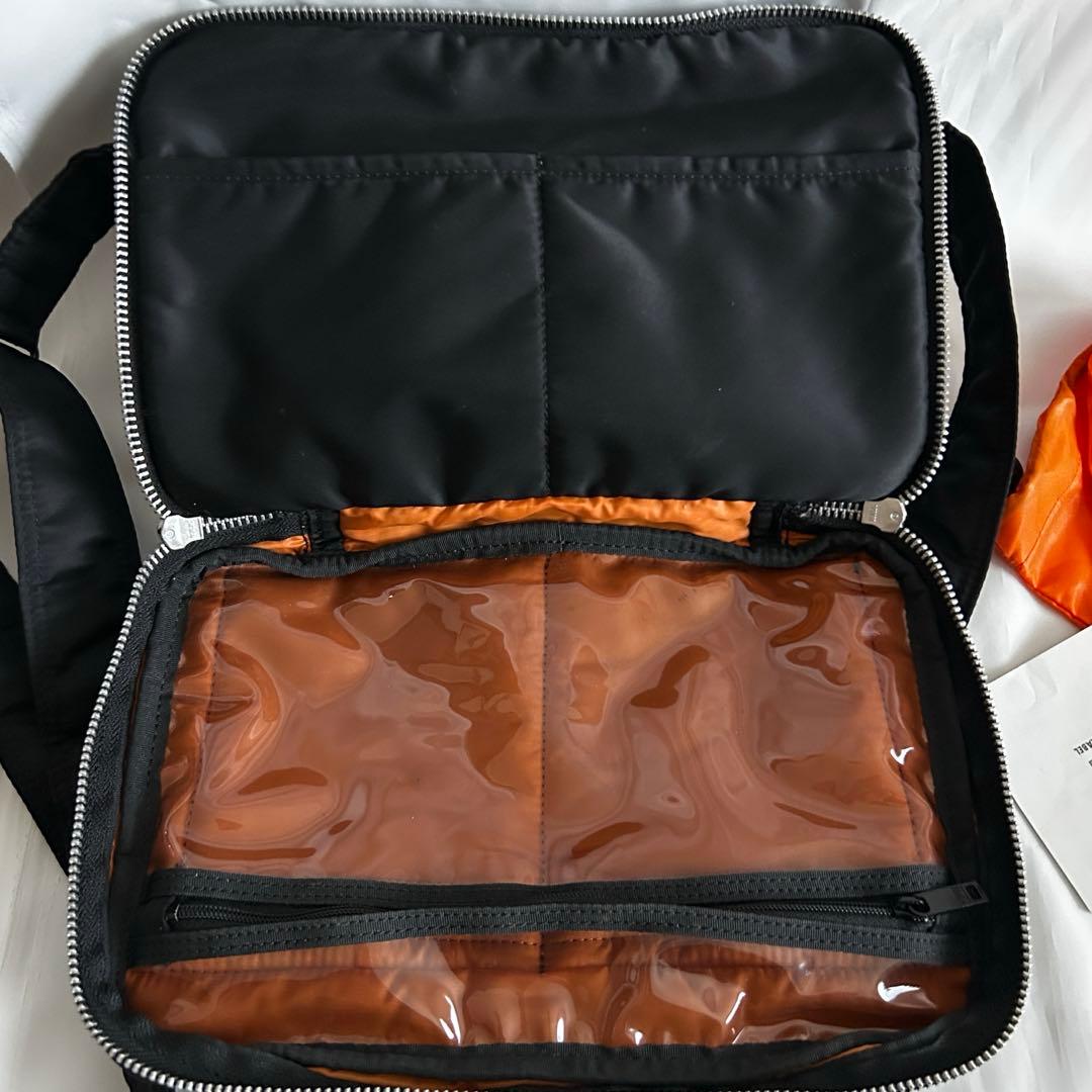 【美品】PORTER タンカー ２層ショルダーバック S size ブラック
