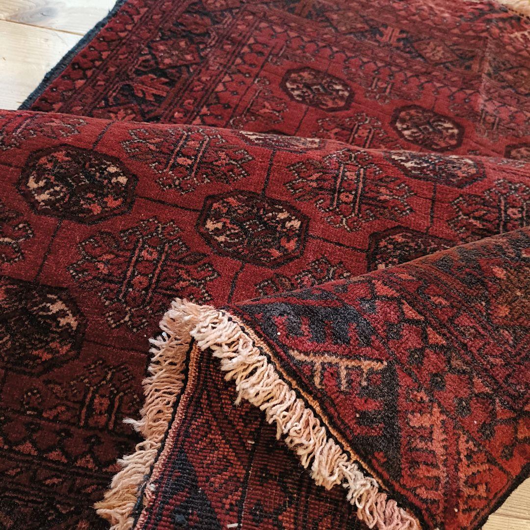 【値下げ依頼】ヴィンテージラグ　トライバルラグ　アフガンラグ　トルクメン