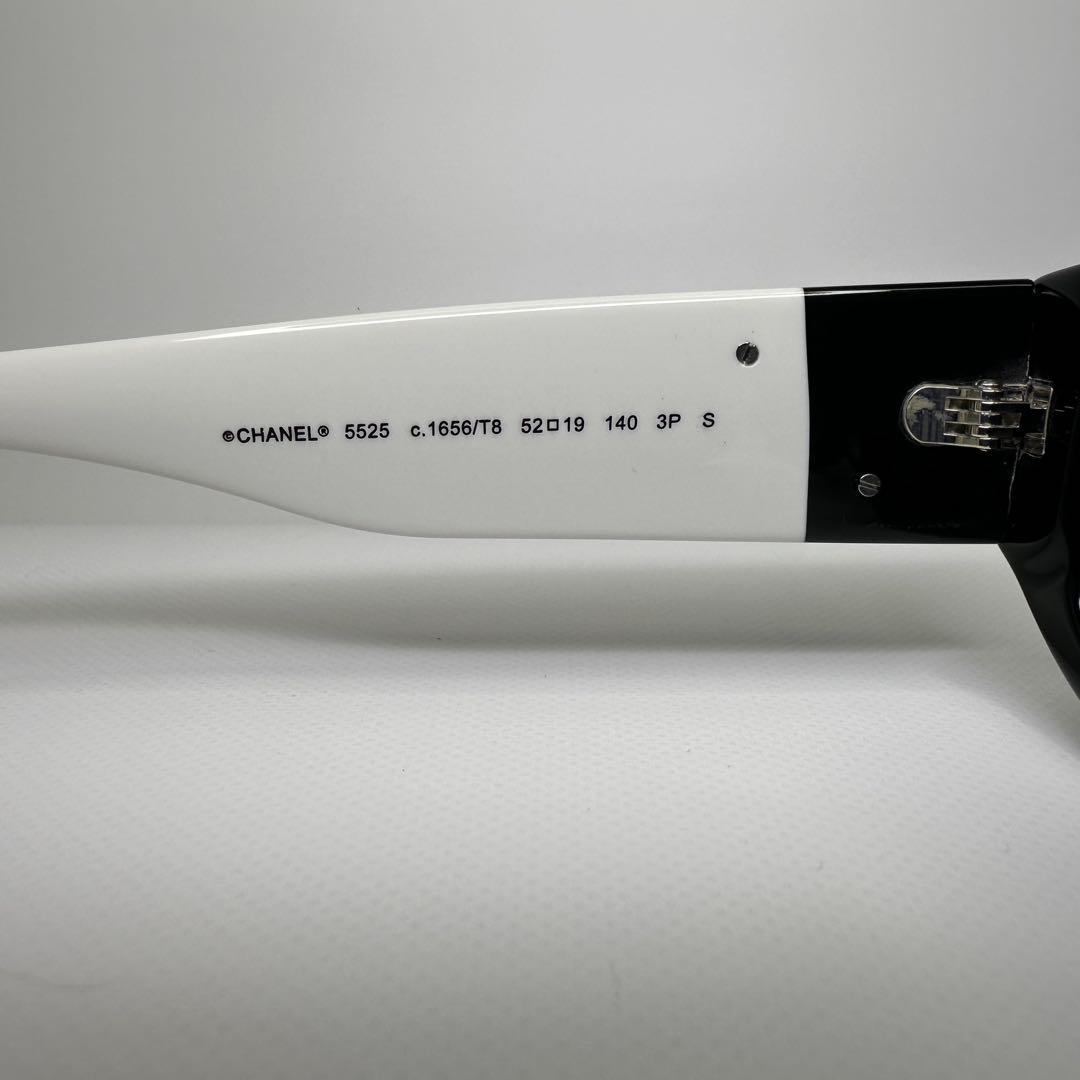 【新品】CHANEL シャネル サングラス ラウンド ボストン 黒白 丸メガネ