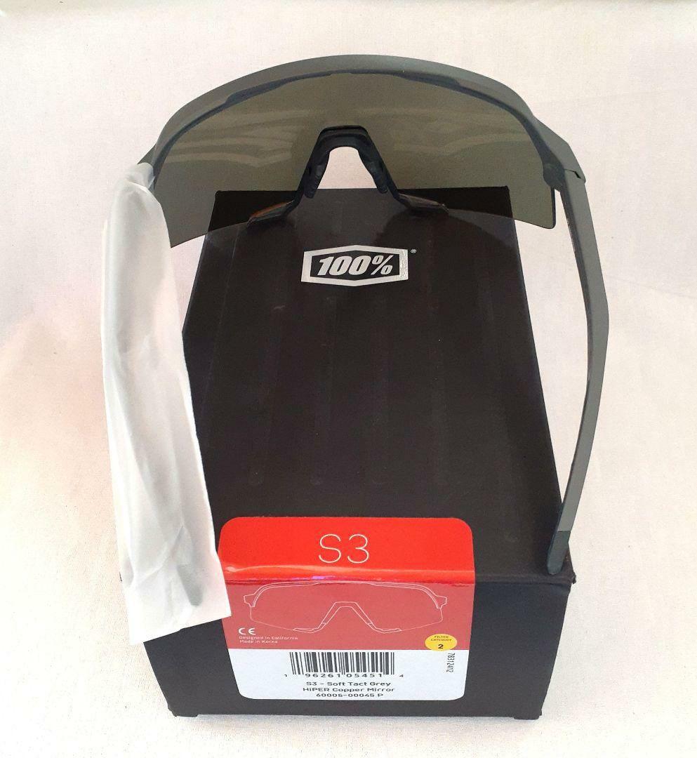 新モデル 100% S3 グレイ コッパー ワンハンドレッド サングラス
