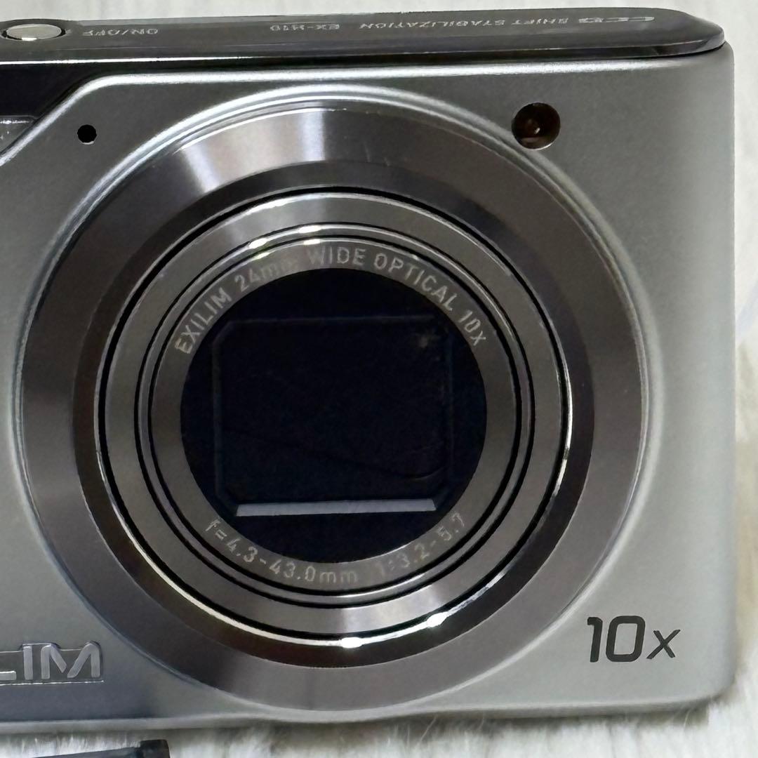CASIO カメラ　エクシリム　EX-H10 シルバー コンデジ　動作品