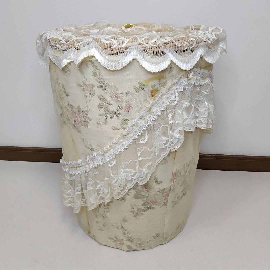 レースダストボックス 蓋付き 大型 高さ48cm 装飾 おしゃれ 送料無料