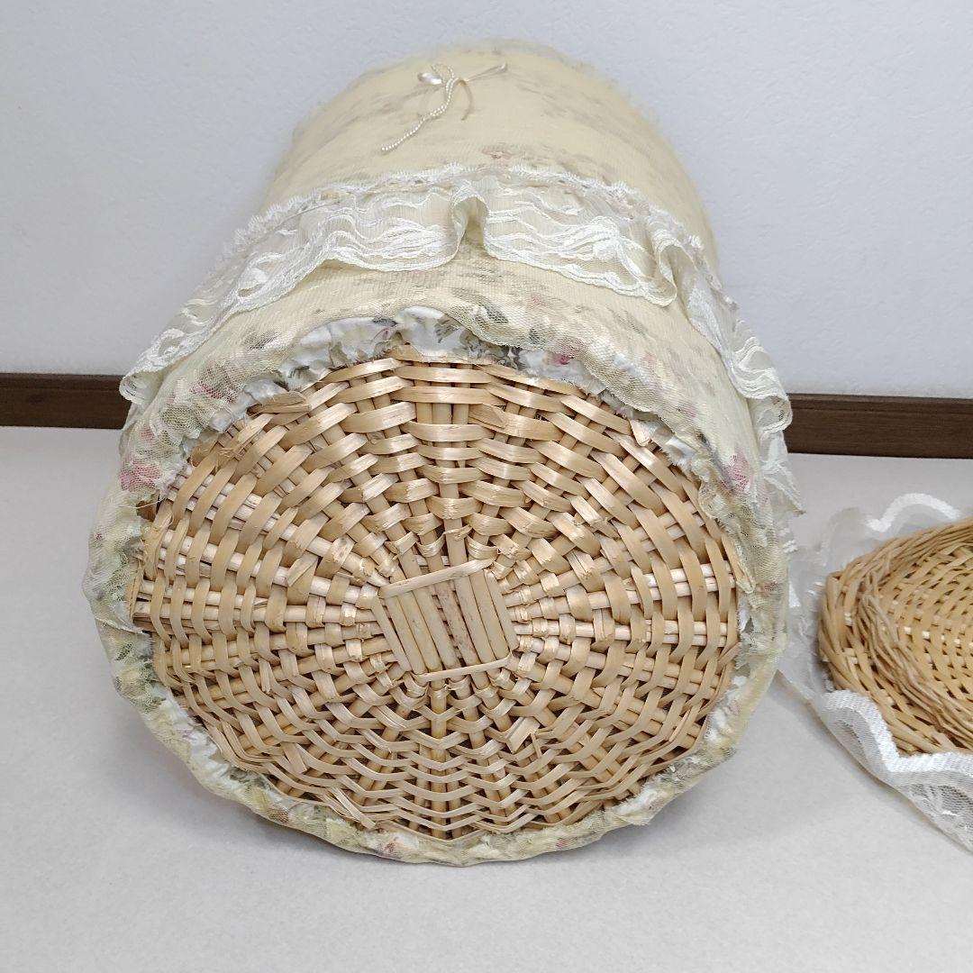 レースダストボックス 蓋付き 大型 高さ48cm 装飾 おしゃれ 送料無料