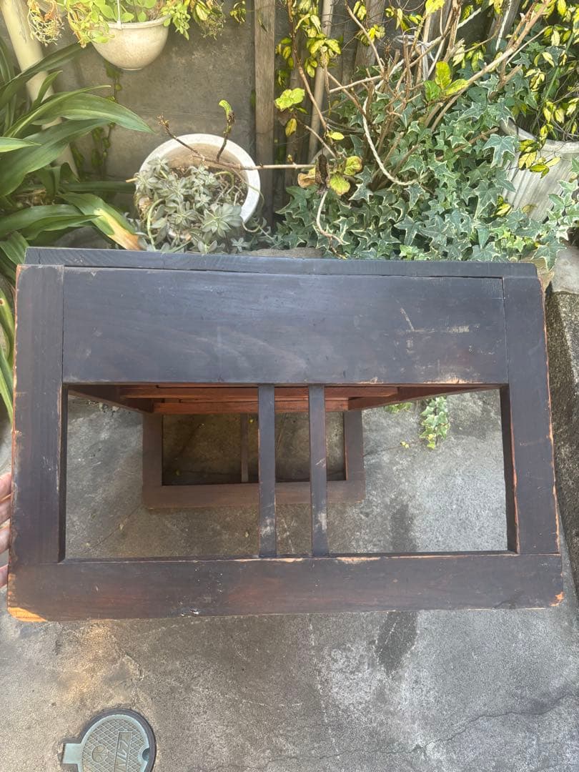 アンティーク 文机 レトロ 木製 座卓 机 昭和レトロ 古道具 ローテーブル