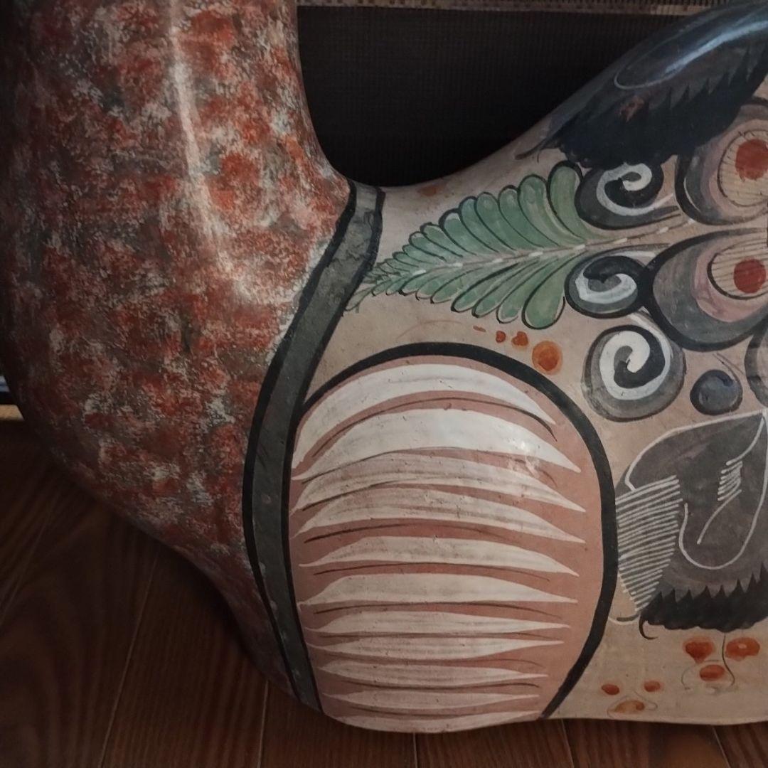 ヴィンテージ メキシコ トナラ焼 ラクダ 陶器 焼物 オブジェ 置物 一点物