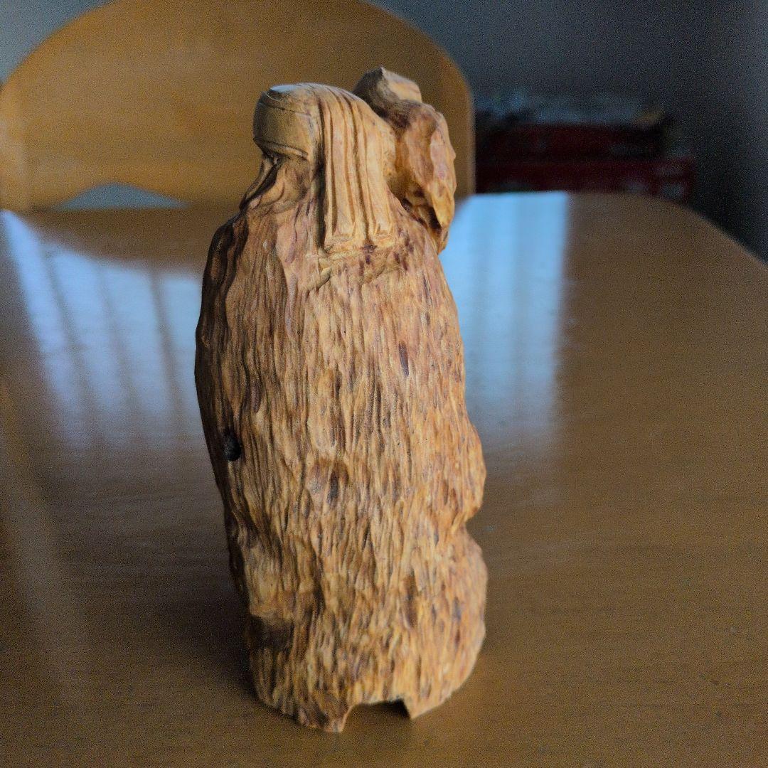 木製 一刀彫七福神 置物　大きいサイズの7体セット