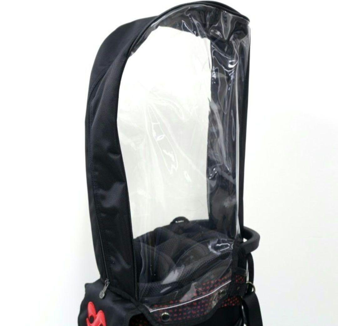 IOMIC イオミック スタンドキャディバッグ 9型（ブラック×レッド）