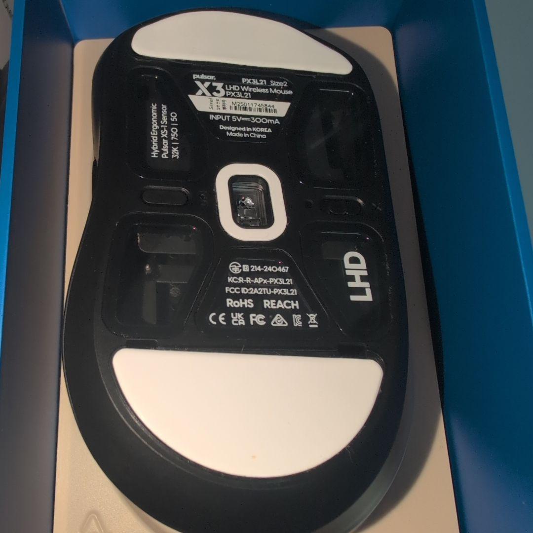 マウス・トラックボール Pulsar X3 LHD PX3L21 Black LEFT HAND