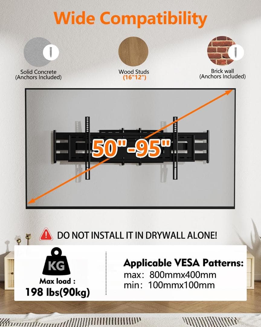 【欠品・未使用】FORGING MOUNT テレビマウント 42~95インチ