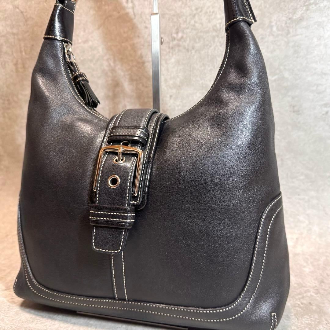 極美品 COACH ソーホー レザー ショルダーバッグ Y2K 肩掛け 黒