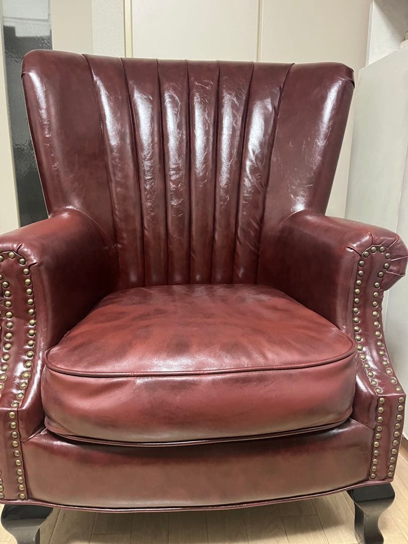 ヴィンセントソファー レッドブラウン