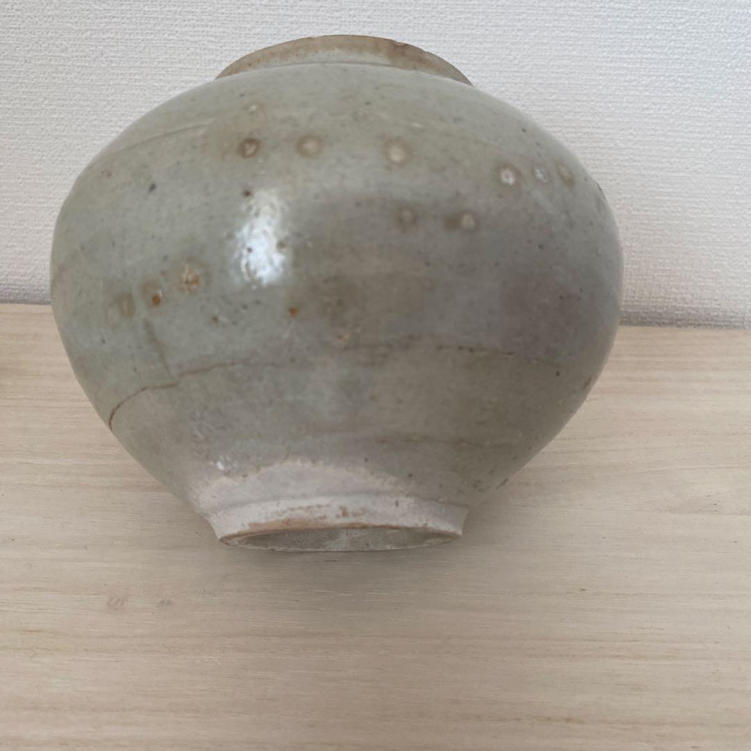 李朝 白磁 小壺 高さ11cm 花入