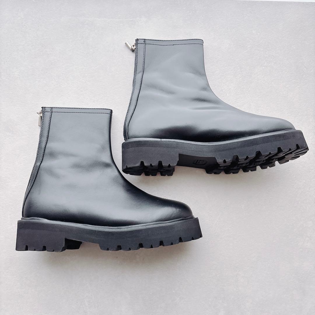 カミナンド バックジップショートブーツ　デミルクスビームス