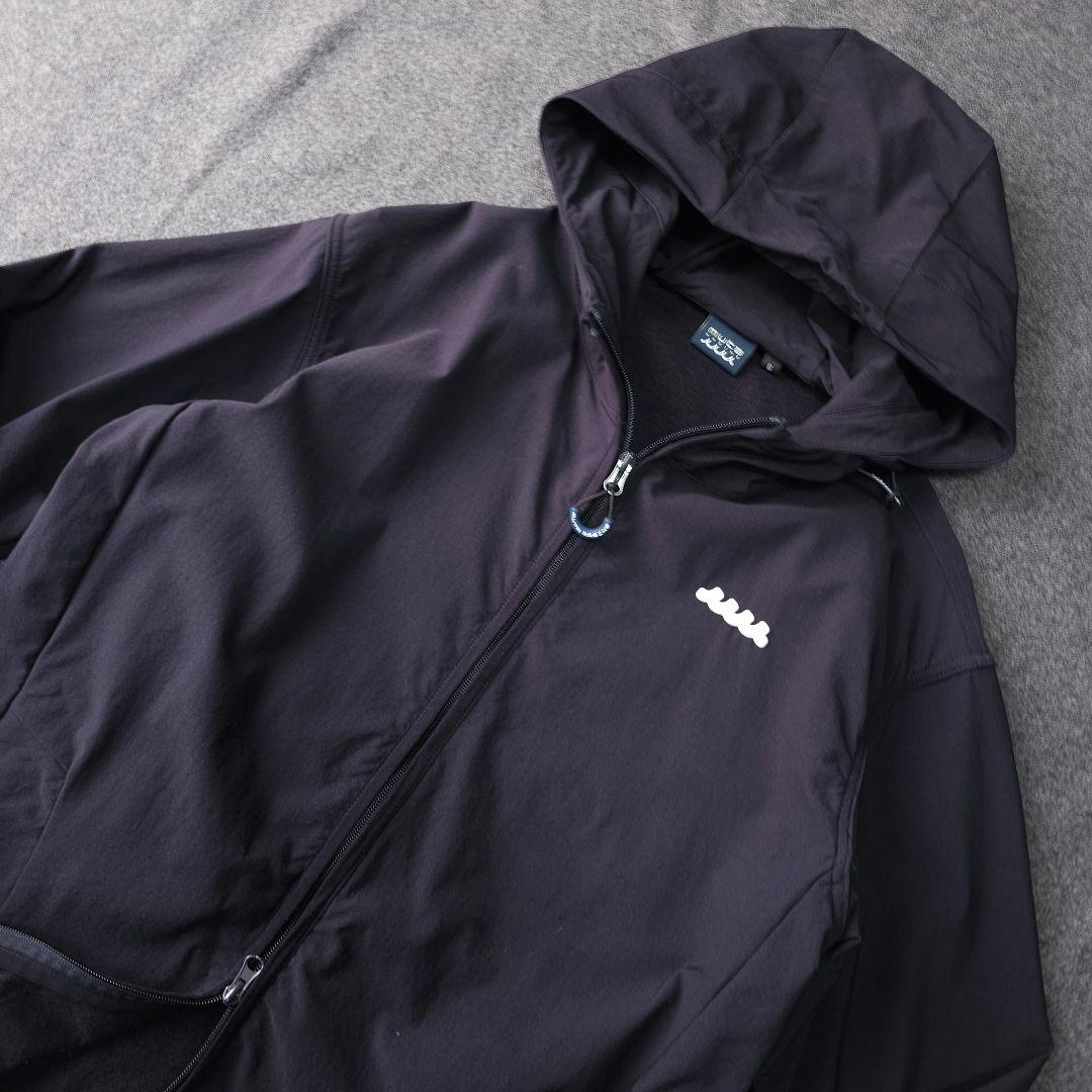 ムータマリンゴルフ 長袖ゴルフブルゾンジャケット フーディ パーカー 紺 L