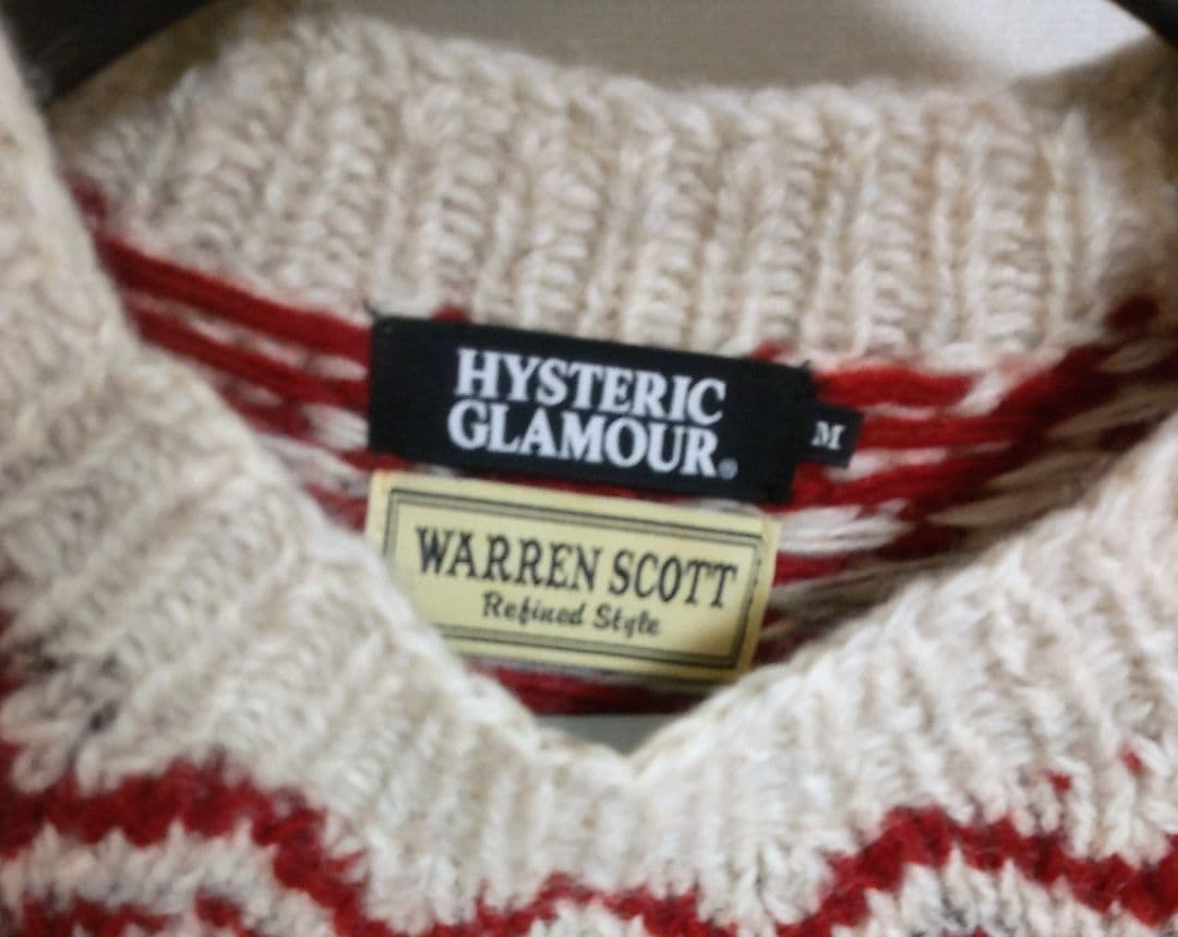 ヒステリックグラマー WARREN SCOTT　ブリティッシュウールセーター