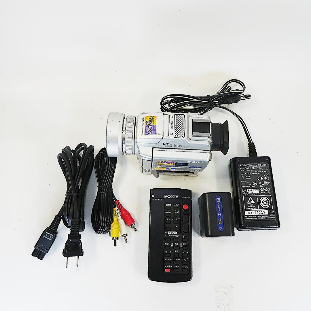 動作品 ソニーDCR-PC110 MiniDV ビデオカメラ DVDダビングに
