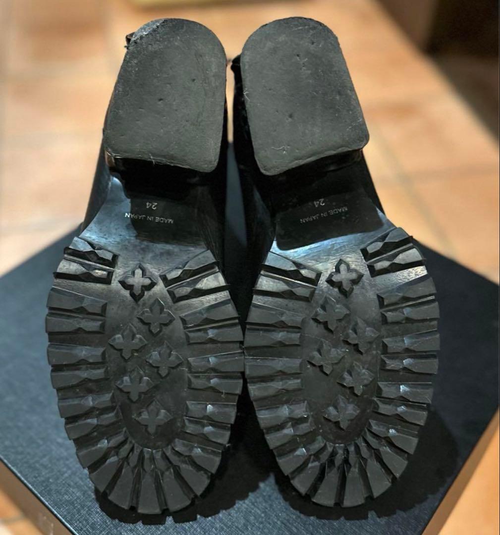 hazama 宣戦布告のヒールブーツ 黒 24cm