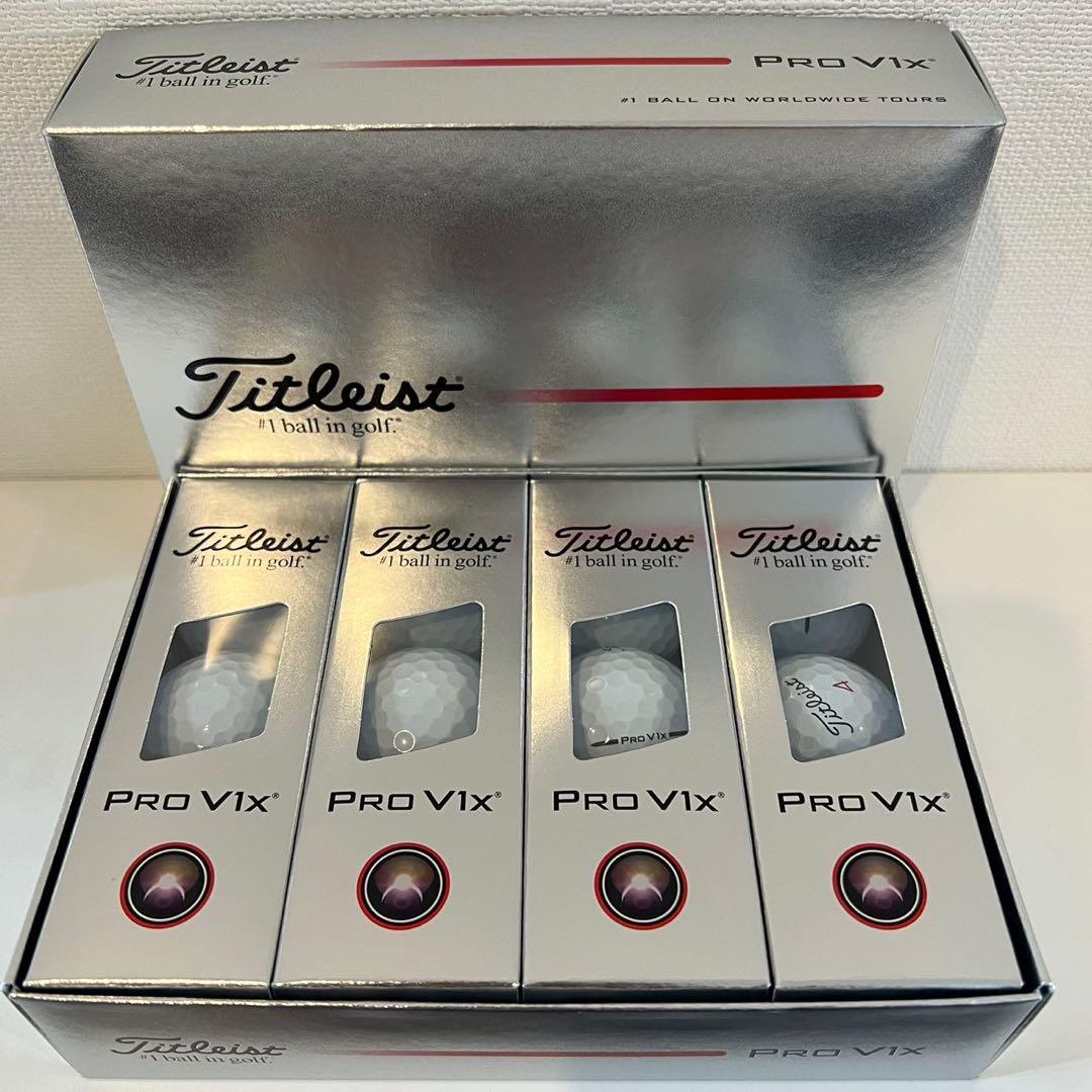 2025 TITLEIST Pro V1x ゴルフボール 12球入 ✖️2箱