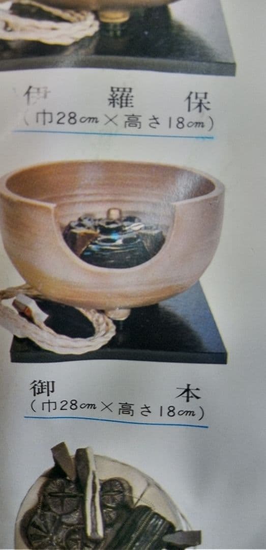 野々田式風炉型電熱器 枇杷色　さつま