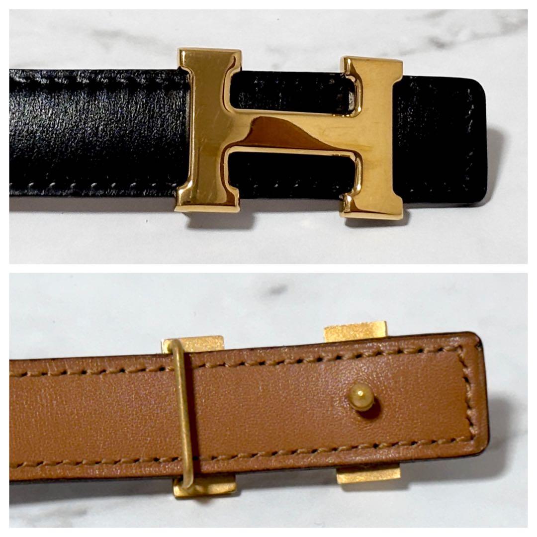極美品✨　HERMES　エルメス　ベルト　コンスタンス　ゴールドバックル　〇K