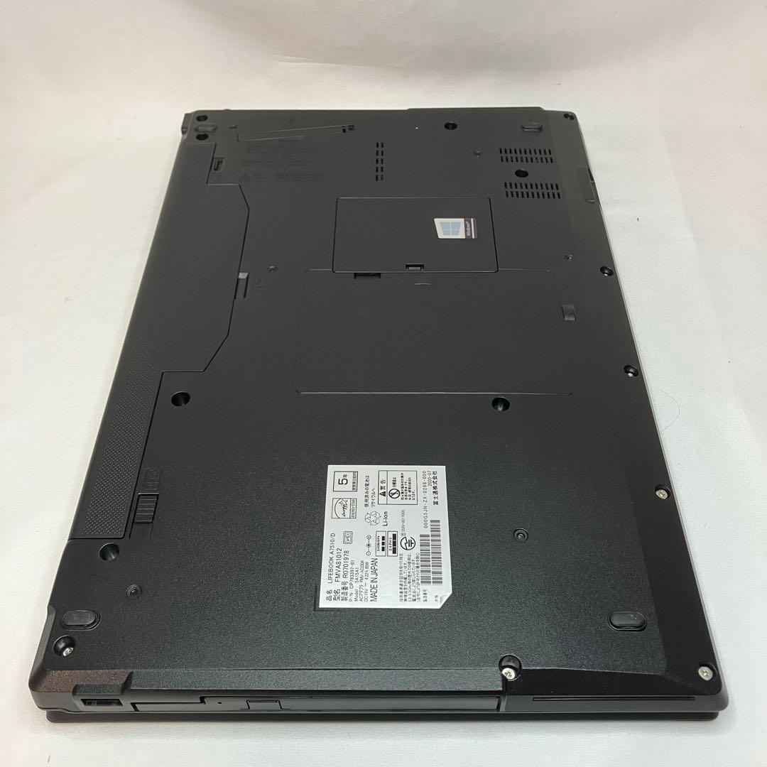 美品 LIFEBOOK A7510 10世代 i7 16GB 256GB DVD