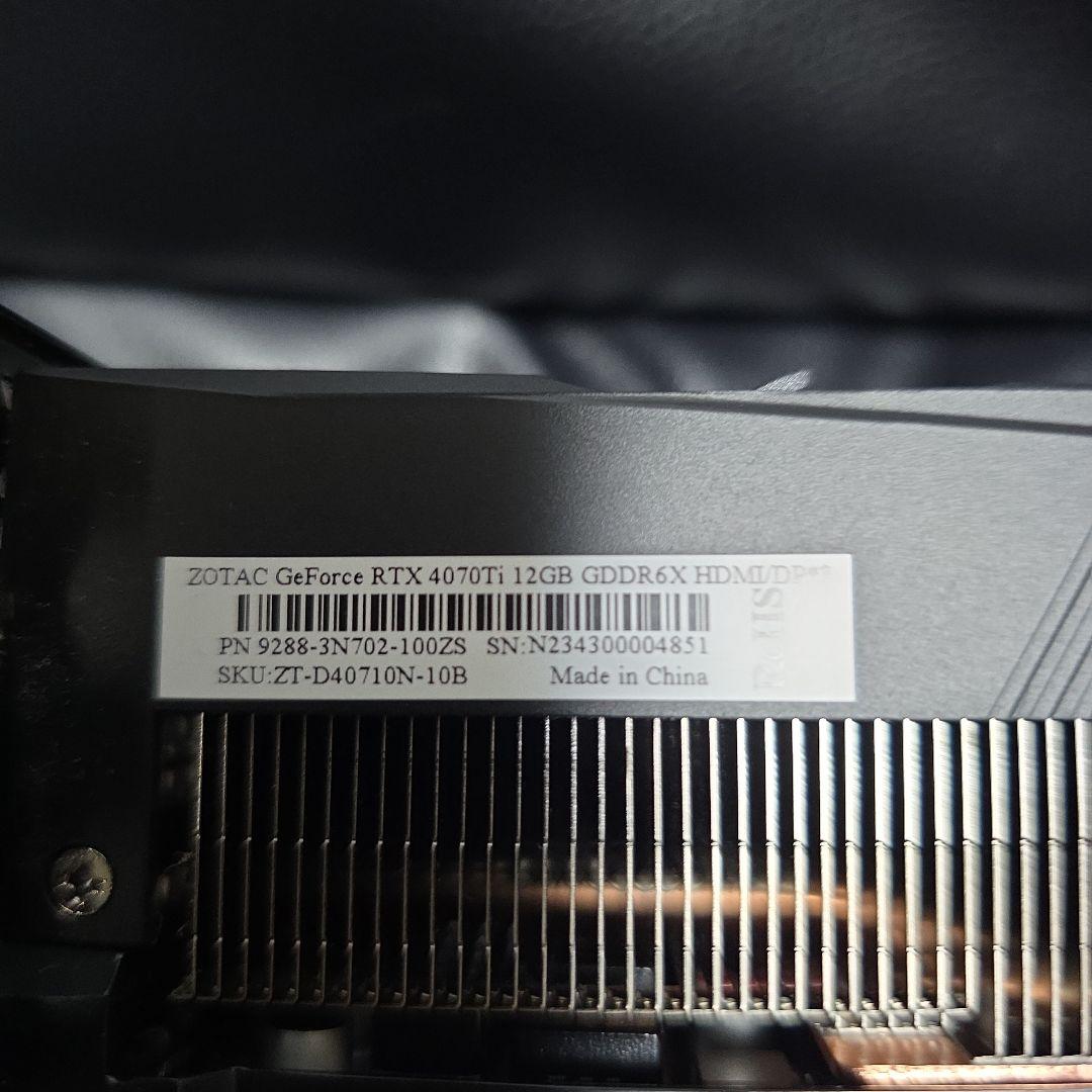 グラフィックボード・グラボ・ビデオカード GeForce RTX4070ti GDDR6X-12GB