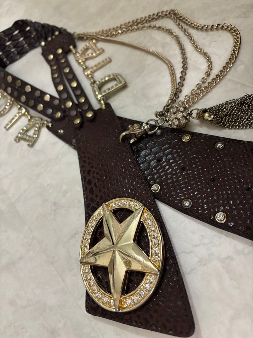 SALE【訳あり】平成元祖d.i.a.スターバックルベルト ブラウン