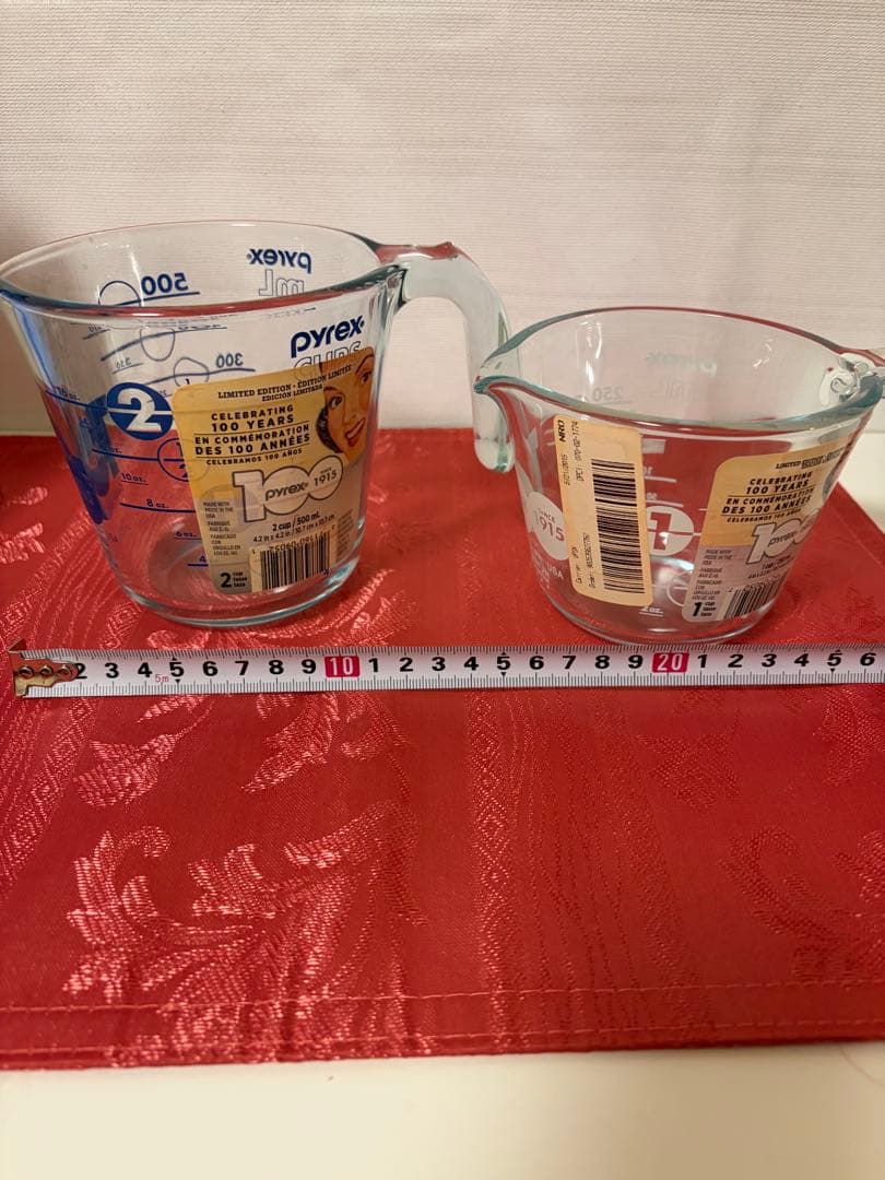 パイレックス　メジャーカップセット　2セット　pyrex 計量カップ 100周年