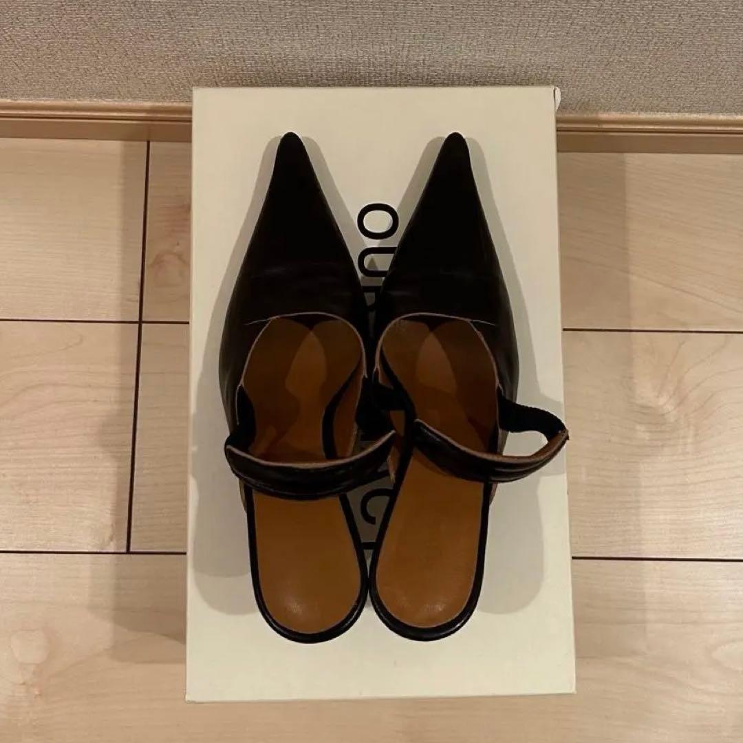 【値下げ中】OUR LEGACY ヒール ミュール　ブラック　靴