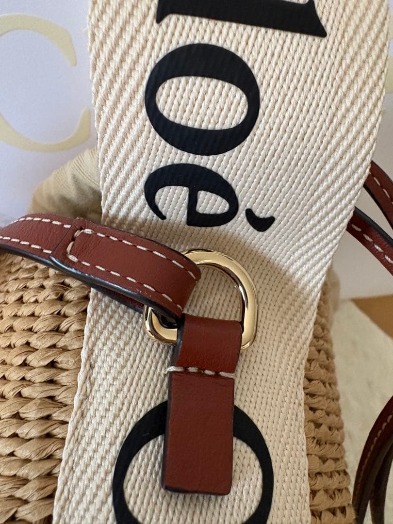 chloe クロエ woody かごバッグ スモールバスケット