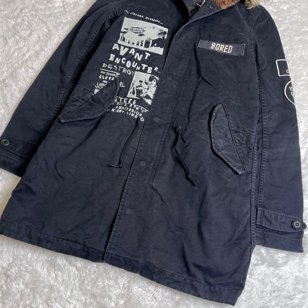 レア✨HYSTERIC GLAMOUR モッズコート プリマロフト ファー 黒