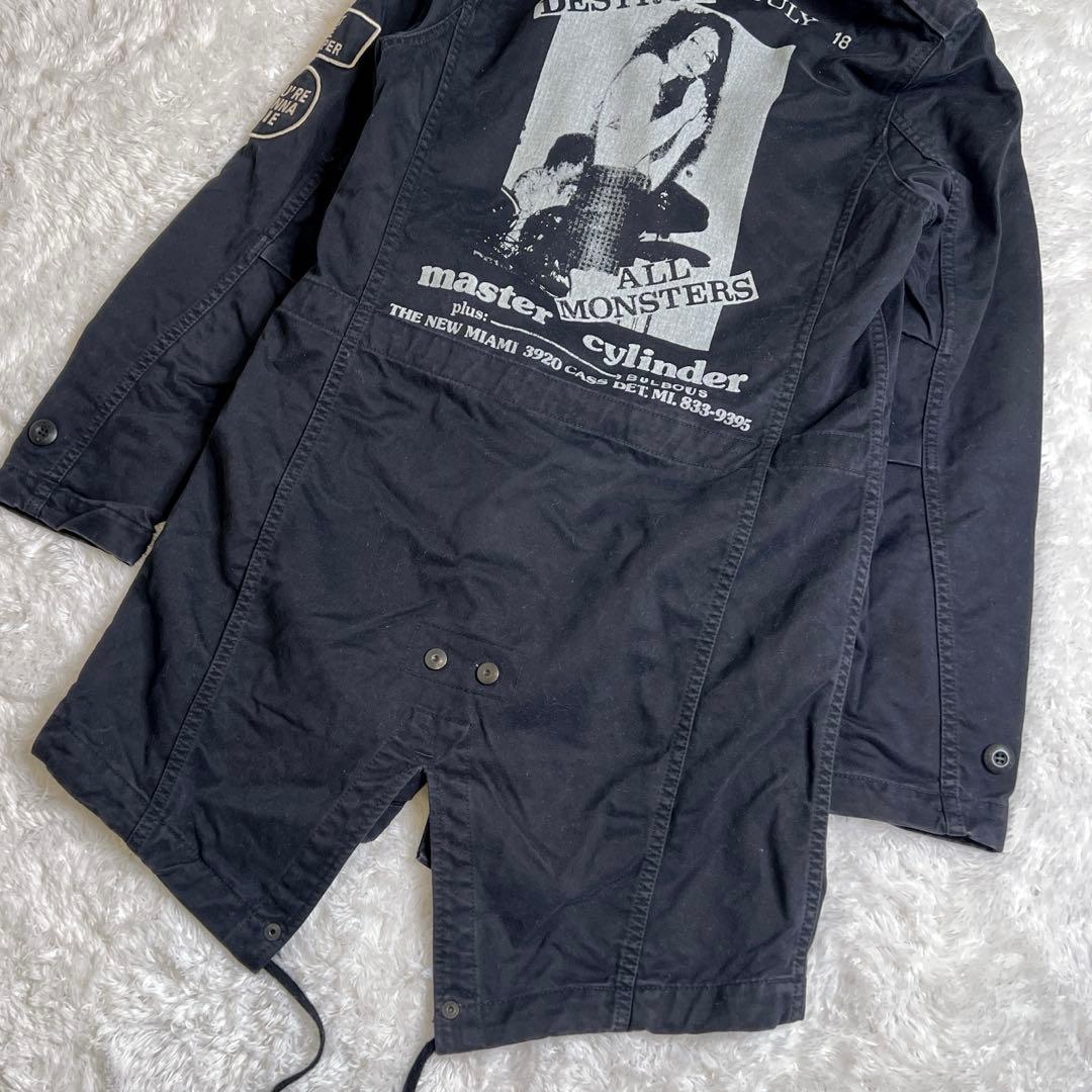 レア✨HYSTERIC GLAMOUR モッズコート プリマロフト ファー 黒