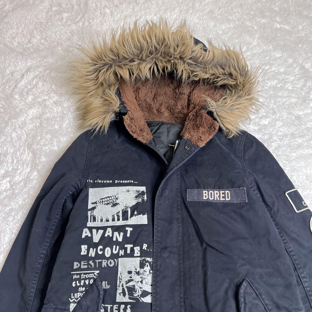 レア✨HYSTERIC GLAMOUR モッズコート プリマロフト ファー 黒