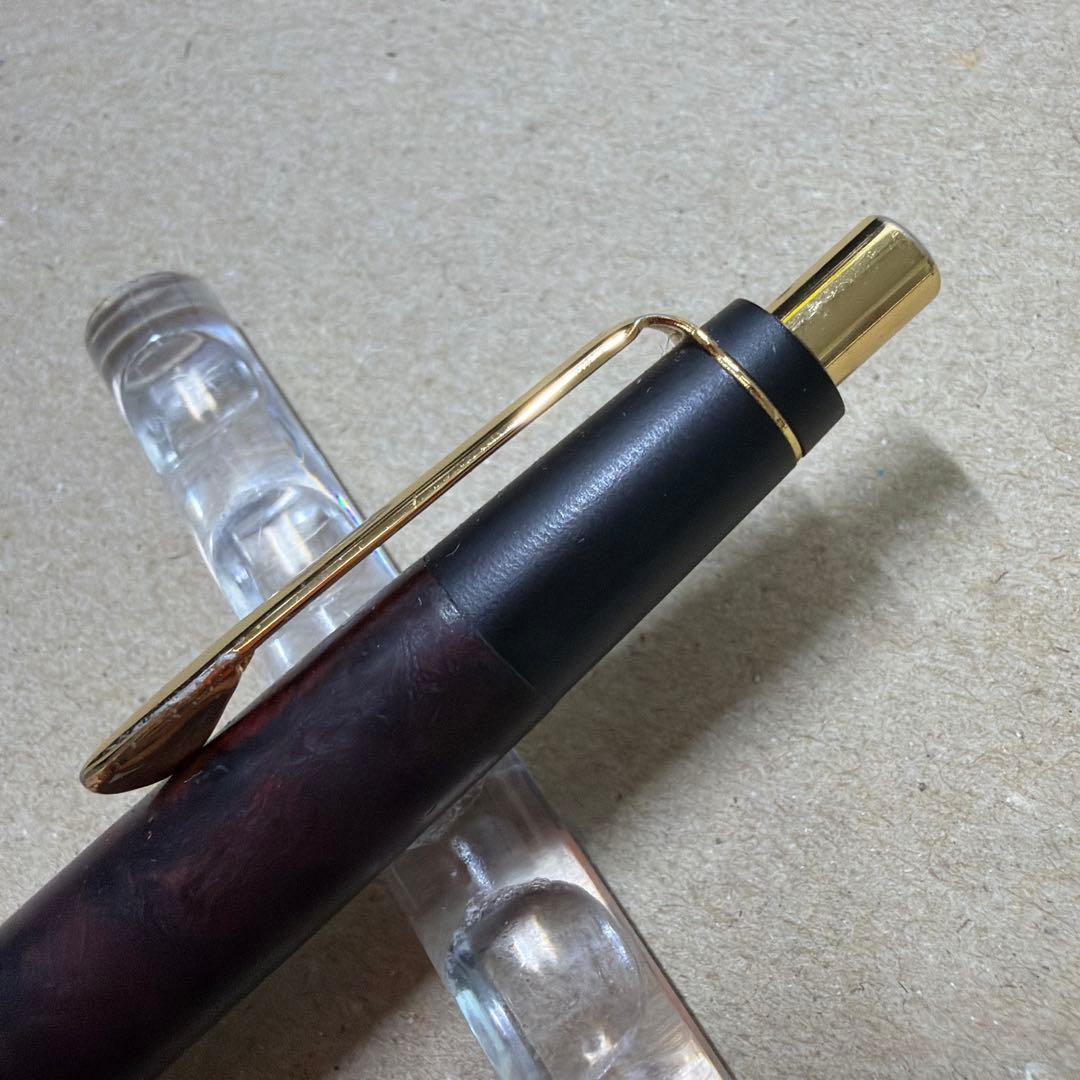 希少 野原工芸 特上花梨瘤杢 シャーペン 0.5mm ゴールド金具 固定式金具