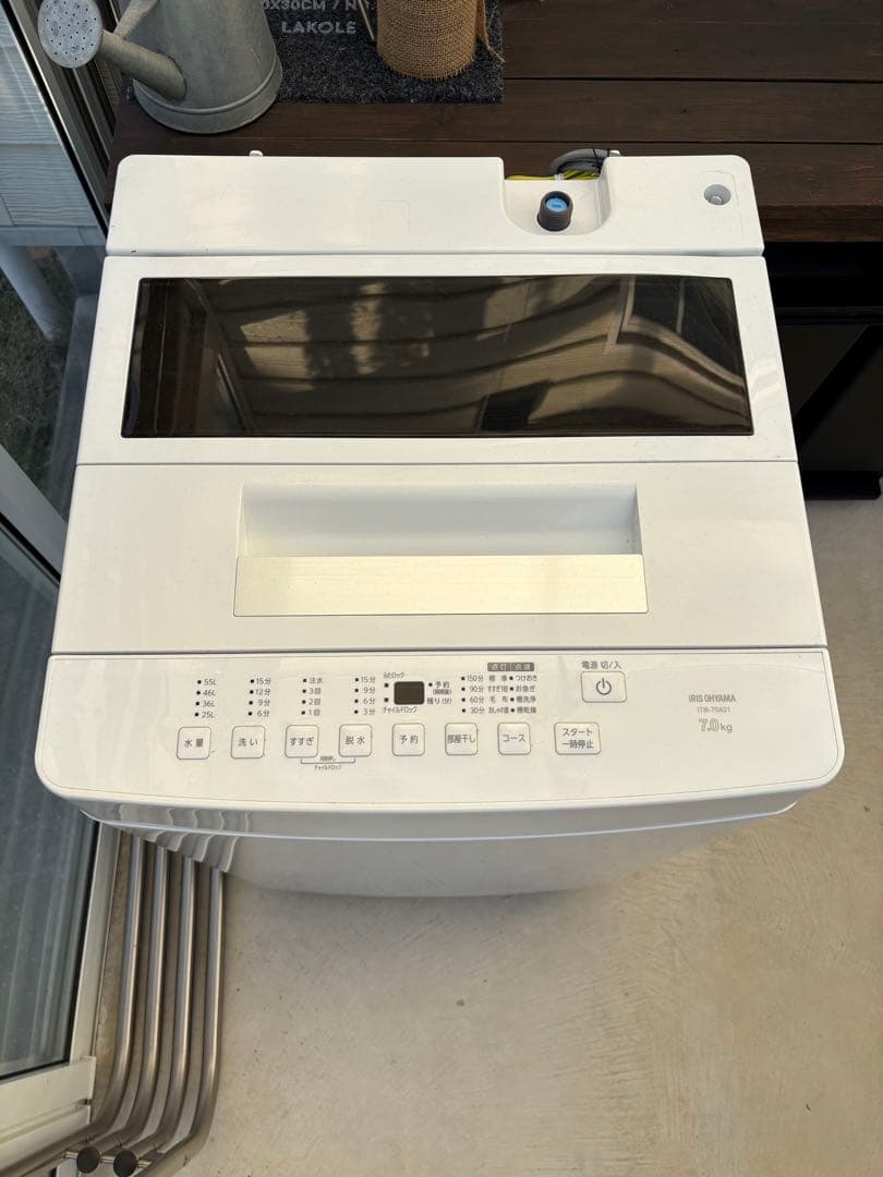 アイリスオーヤマ 全自動洗濯機 itw-70a01-w