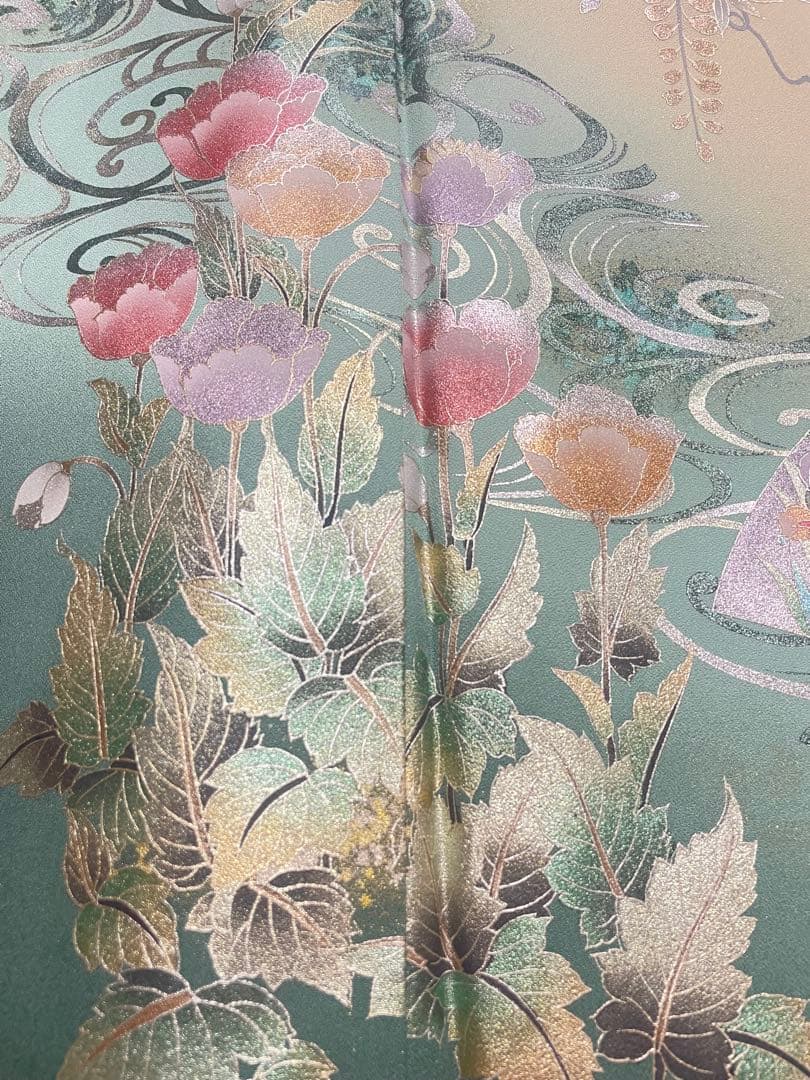 訪問着フルセット　金銀彩　螺鈿　高級　正絹　結婚式