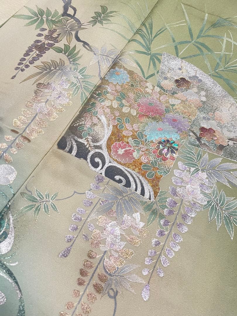 訪問着フルセット　金銀彩　螺鈿　高級　正絹　結婚式