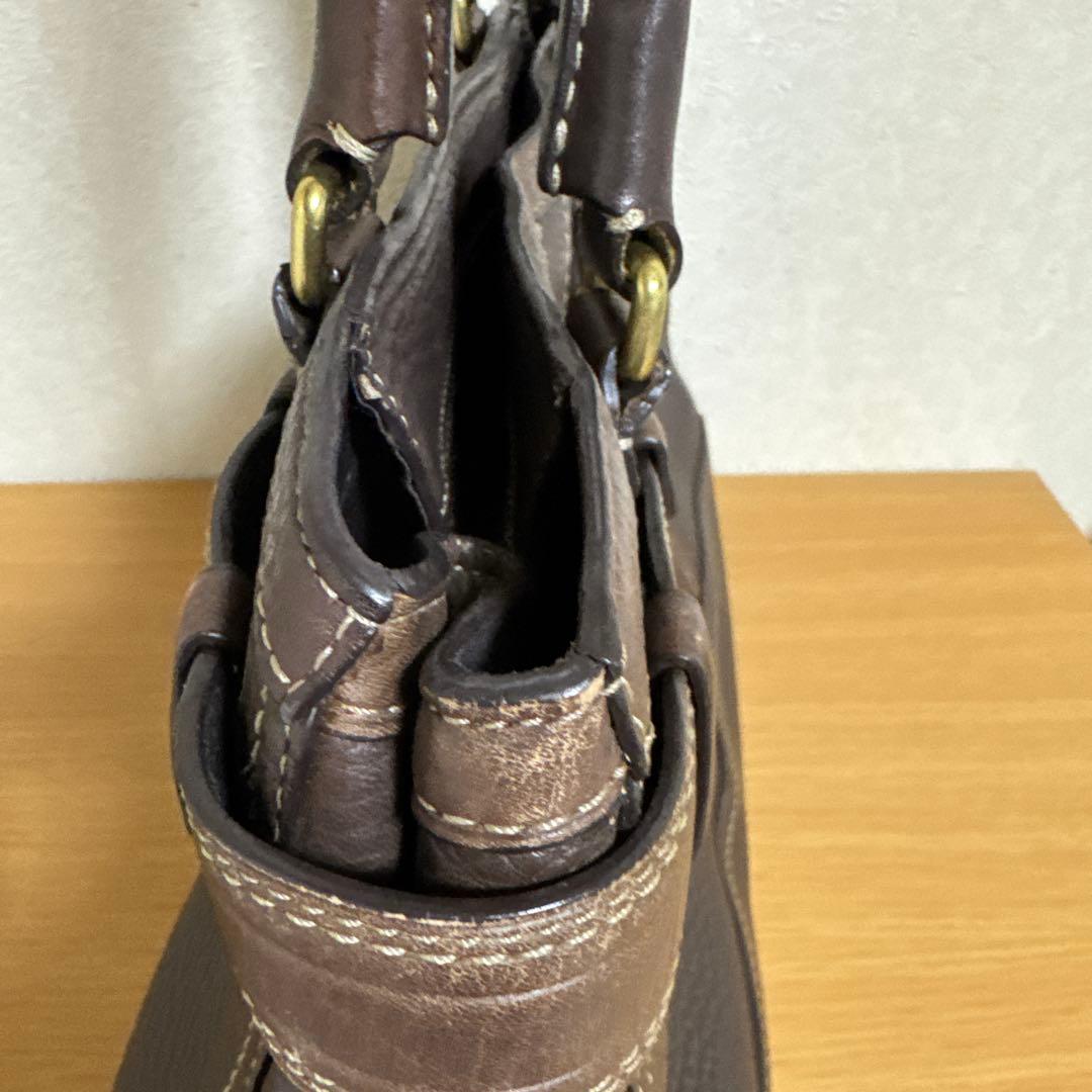 COACH コーチ　トート　ハンドバッグ キャリーオール レザー ブラウン　A4