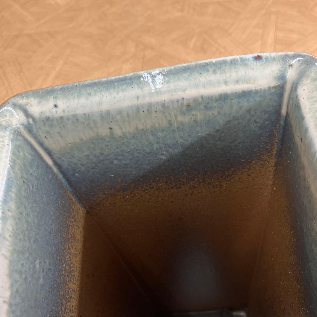 信楽焼傘立て角線模様