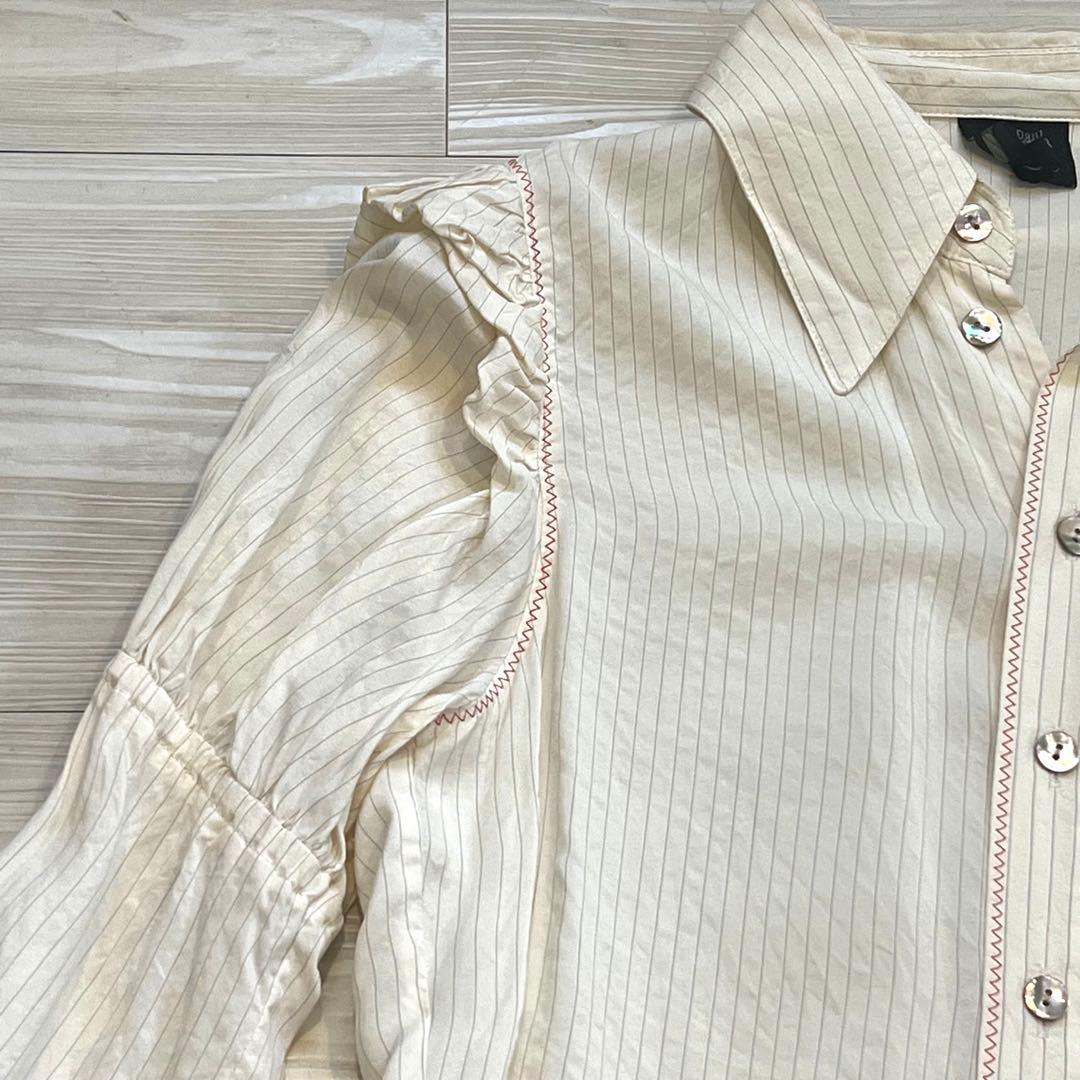 Jean-Paul GAULTIER ゴルチエ　長袖ストライプ　ブラウス